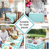 Hiasan Checkered Square Tablecloth - Stain Resistant, Waterproof, Wrinkle Resistant Washable Table Cloth for Dining