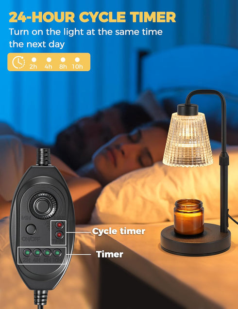 Dimmable, 2 Bulbs GODONLIF Candle Warmer Lamp with Timer Birthday Gifts for Women Mom, House Warming Gifts New Home