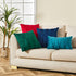 Top Finel Emerald Green Christmas Decorative Throw Pillow Covers, 20 X 20 Inch, Soft Velvet Cushion Case (Pack of 2)