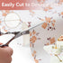 RAY STAR Shelf Liner, Non Adhesive Pink Orange Floral Printed Kitchen Cabinet Liner, 12 Inch x 10 FT