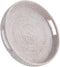 Kmelep Round Rattan Serving Tray,Hand-Woven Tray with Handles, Ottoman Decorative Coffee Table Tray,Wicker