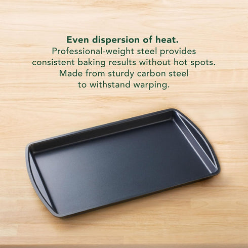 Nifty Cookie & Baking Sheets Set of 3, Non-Stick Coated Steel, Dishwasher Safe, Oven Safe