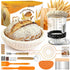 Complete Sourdough Starter Kit, Sourdough Bread Baking Supplies, Banneton Bread Proofing Basket