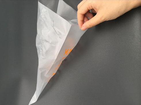 KOOTIPS Pastry Bag Set - 100 Disposable Cake/Cupcake Decorating Piping Icing Bags - 14, 12, 10 Inch Easy Grip (M)