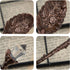 Framendino 50 Pack Retro Vintage Crystal Alloy Coffee Spoons for Home Kitchen Office