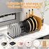 Expandable Pot and Pan Organizer Under Cabinet, Rack with 12 Size Dividers for Kitchen Cabinet and Pantry Storage