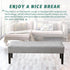 FUANGUI Waterproof Bench Cover, Stretch Jacquard Dining Bench Cover for bedrooms, Living Rooms, Kitchens, Protector