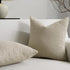 24 24 Inch Set 2, Cozy Throw Pillow Covers x of Beige Decorative Accent Solid Boucle Textured Pillow Cover, Neutral