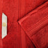 Superior Egyptian Cotton Pile Face Towel/Washcloth Set of 6, Ultra Soft Luxury, Red