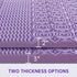 MUXHOMO 2 Inch Twin Size Mattress Topper, 7-Zone Cooling Gel Infused Egg Crate Foam, CertiPUR-US Certified (38"×75",