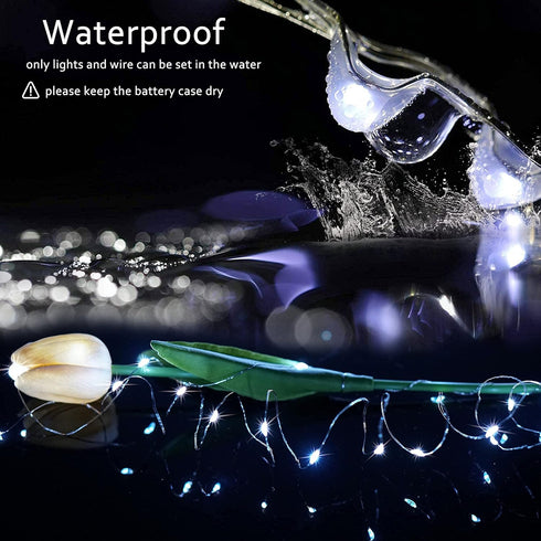15 Packs Fairy String Lights, 6.6FT 20 LED Battery Operated Silver Copper Wire for Party Christmas Decorations