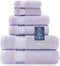 COZYART Lavender Luxury Bath Towel Set, Turkish Cotton Hotel Towel Bulk for