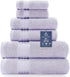 COZYART Lavender Luxury Bath Towel Set, Turkish Cotton Hotel Towel Bulk for
