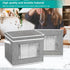 Champagne Flute Storage Box: Hard Shell Stemware Storage Case Organizer for 12 Crystal Champagne Flutes