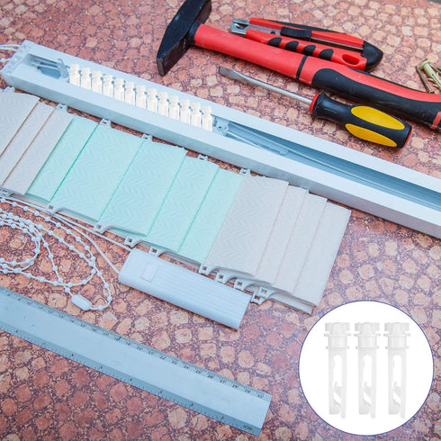 Vertical Blind Replacement Parts, Repair Tabs White Stems for Window Carrier Vertical Blinds, 20 Pieces