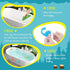 Hebayy 30 Non Slip Bathtub Stickers with Dinosaur Design, Waterproof Anti Skid for Shower and Bathtub