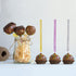 25 PCS Bling Cake Pop Paper Sticks - Glitter Rhinestone Lollipop Treat Sticks for Dessert Table Party