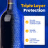 6 Pack Reusable Wine Protector Travel Bag, Unbreakable Bottle Sleeve, Leak Proof Wine Tote Bags for Suitcase Luggage