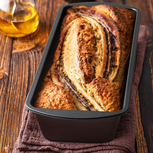 Tiawudi 13" 5" Set 2 Extra Large Bread Pan, x Long Loaf Pan, Nonstick Baking Pan, Rectangular Loaf Tin