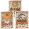 Accnicc 3 Pack Tarot Tapestry - Sun Moon and Star Wall Hanging, Vintage Aesthetic for Room (Brown, 15'' × 20'')