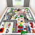 5x7ft 78.7X 59 INCH) Kids Town Road Play Rug - Car Playmat, Kids Rugs for Playroom Car Mat Town City Road Traffic Rugs
