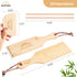 QUALITEIA Set 2x 2x 1x Set 4) Gnocchi Board for Rolling Dough - Paddles, Rollers & Cutter, Bamboo Pasta Shaper Tools