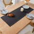 Farmhouse Black Table Runner 36 Inches Long Polyester Fabric Washable Rustic Table