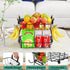 2 2 Countertop Counter ANTOPY Tier Fruit Basket with Banana Hangers, Fruit Vegetable Basket Bowl for Kitchen Metal Wire