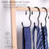 JOHOUSE 14PCS Purse Hanger for Closet - Large Size Closet Rod Hooks Black Vinyl Coated Bag Hanger Organizer Hooks