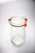 Weck Tulip Jars, 2.5 Liter Glass Jars for Sourdough Starter, Canning, Storage, Wide Mouth with Glass Lid, 1 Jar