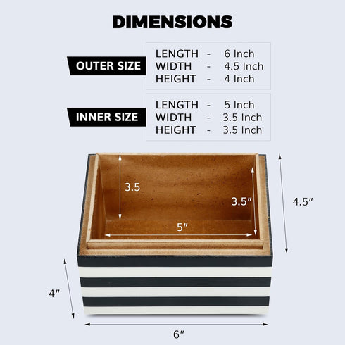 6x4.5 Handicrafts Home Decorative Keepsake Box Small Organizer Box with Lid, Boho Decorative Storage, Retro Memory Box