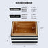 6x4.5 Handicrafts Home Decorative Keepsake Box Small Organizer Box with Lid, Boho Decorative Storage, Retro Memory Box
