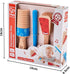 Hape Percussion Duo | Wooden Musical Instrument Toy Set with Clapper & Guiro for Toddlers