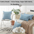 Home Brilliant Blue Throw Pillow for Couch, Stripe Velvet Corduroy Euro Sham, 24 x 24 inch