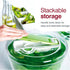 Zyliss Swift Dry Salad Spinner Large - Plastic Lettuce Colander and Spinner, Green
