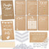 Sherr 424 Pcs Kraft Baby Shower Pacifier Hunt Game Include Hunt Sign
