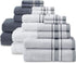 Le fil blanc Set_White 100% 2 2 2 Bath Towel Towel For Bathroom, Luxury Hotel &Spa Quality, Cotton .Includes Large Bath