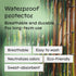 Niagara Waterproof Viscose Mattress Protector, Natural Bamboo, Twin 39x75, Breathable, Vinyl Free, Noiseless, Deep