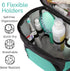 Original Shower Caddy for College Dorms - Large Capacity Travel Organizer Bag, Quick Dry, Water Resistant, Aqua