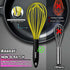 Anaeat Silicone Whisk, Thick Stainless Steel Wire Inner Heat Resistant Kitchen Whisks for Non-Stick Cookware