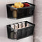 WOCUBEHOME 2Pcs Magnetic Spice Rack for Fridge Magnet Hanging Basket Holder for Seasonings
