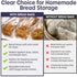 volila 300 Pack Reusable Plastic Bread Bags - Clear Loaf Bags for Homemade Bread - Perfect for Baked Goods Storage