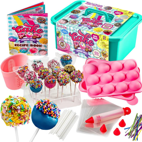 GirlZone Cake Pop Craze Kit, Baking Set for Kids Ages 1012 with