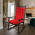 2 Set ELFJOY Rocking Chair Cushion Large Rocking Chair Pads with Ties Premium Tufted High Back and Seat Cushion Piece