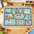 31''x47'' Kids Rug Car Rugs Playmat Carpet for Play Toy Cars for Playroom Classroom Kids Room, Non-Slip Road Traffic