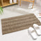 Non-Slip Bathroom Rugs, Quick Drying Chenile Bath Mat, Absorbent Microfiber Floor Carpet, 47" x 17", Brown
