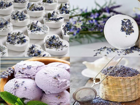 ORUWVWURO 100 (BLUE3.5OZ) Natural Dried Lavender Buds. Cloakroom Deodorant, Handmade Candles. g Dry Lavender Buds Bulk