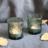Woho Green Votive Candle Holders Set of 24, Green Glass Tealight Candle