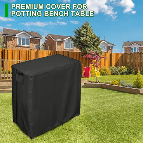 32"x19"x36", Potting Bench Cover, Waterproof Cover for Mederla Outdoor Storage Cabinet Protective Cover for Garden