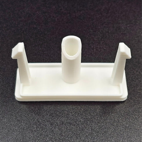 Microwave Button Replacement for KitchenAid/Whirlpool Models - Rectangular Door Eject Button (White)